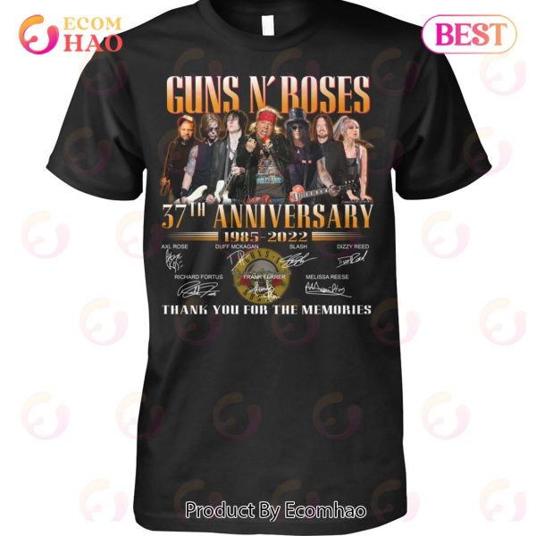 Guns N’ Roses 37th Anniversary Thank You For The Memories T-Shirt