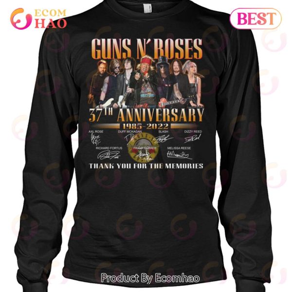 Guns N’ Roses 37th Anniversary Thank You For The Memories T-Shirt