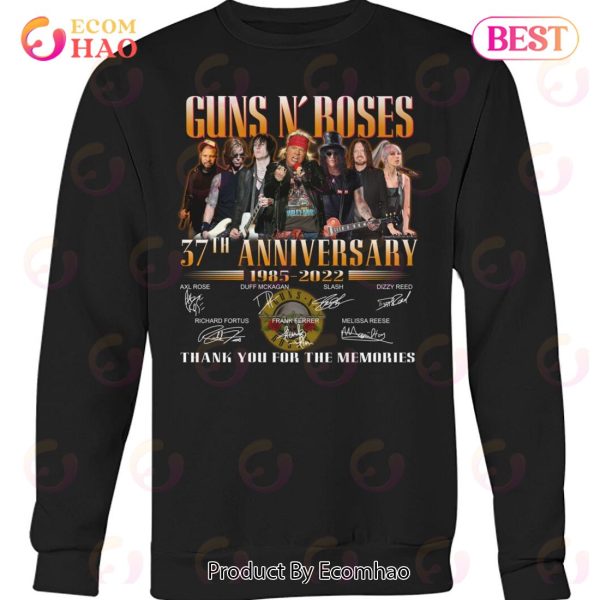 Guns N’ Roses 37th Anniversary Thank You For The Memories T-Shirt