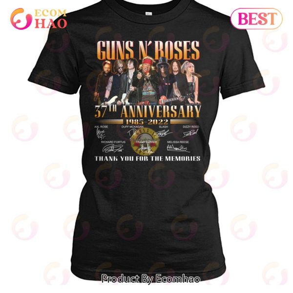 Guns N’ Roses 37th Anniversary Thank You For The Memories T-Shirt