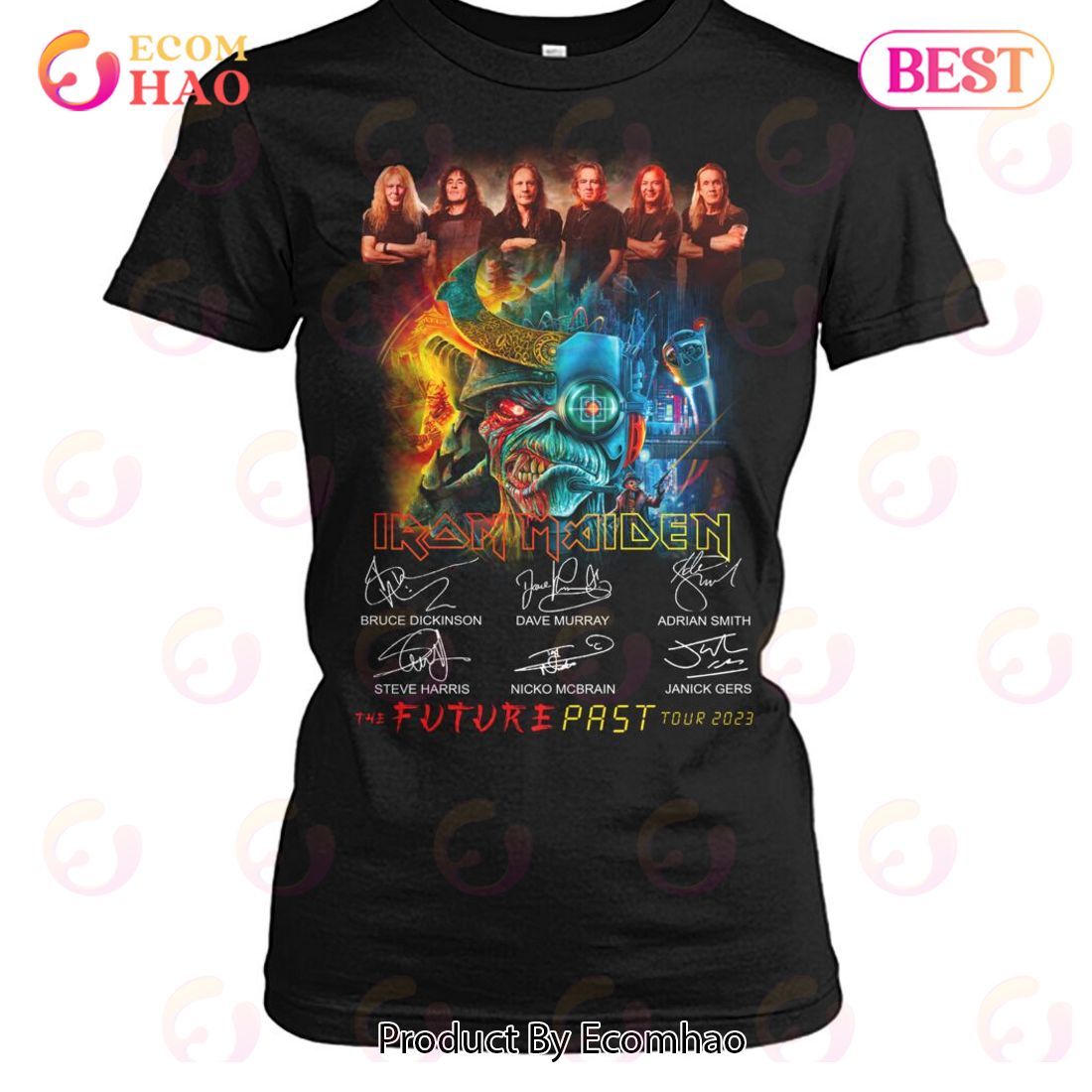 Iron Maiden The Future Past Tour 2023 LIMITED EDITION T-Shirt