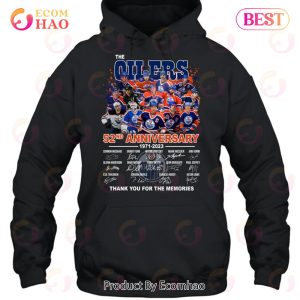 The Oilers 52nd Anniversary Thank You For The Memories T-Shirt
