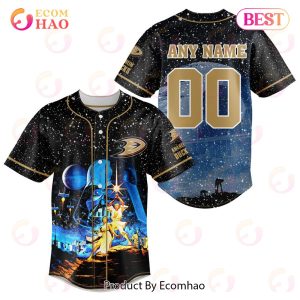 NHL Anaheim Ducks Specialized Baseball Jersey With Starwar Concepts