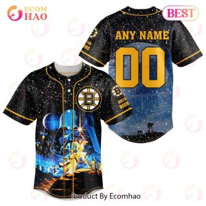 NHL Boston Bruins Specialized Baseball Jersey With Starwar Concepts