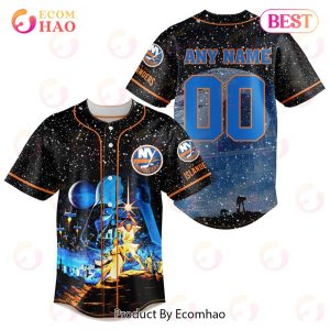 NHL New York Islanders Specialized Baseball Jersey With Starwar Concepts
