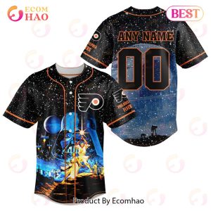 NHL Philadelphia Flyers Specialized Baseball Jersey With Starwar Concepts