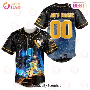 NHL Pittsburgh Penguins Specialized Baseball Jersey With Starwar Concepts