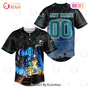 NHL San Jose Sharks Specialized Baseball Jersey With Starwar Concepts