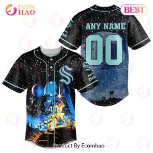 NHL Seattle Kraken Specialized Baseball Jersey With Starwar Concepts