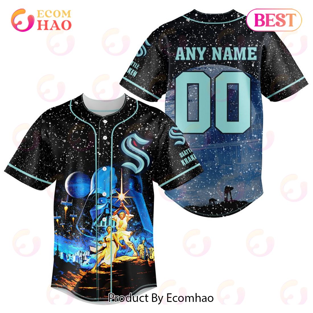 NHL New York Islanders Specialized Baseball Jersey With Starwar Concepts