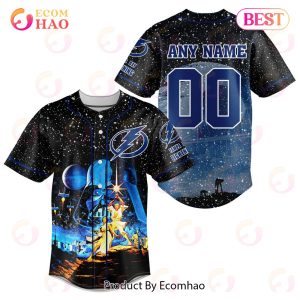 NHL Tampa Bay Lightning Specialized Baseball Jersey With Starwar Concepts