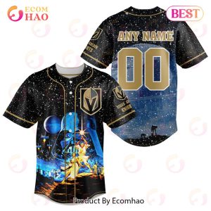 NHL Vegas Golden Knights Specialized Baseball Jersey With Starwar Concepts