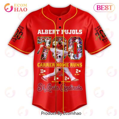 MLB St. Louis Cardinals Albert Pujols Custom Baseball Jersey - Ecomhao ...