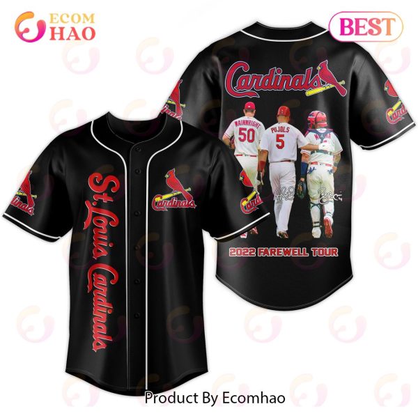 MLB St. Louis Cardinals Farewell Black Baseball Jersey
