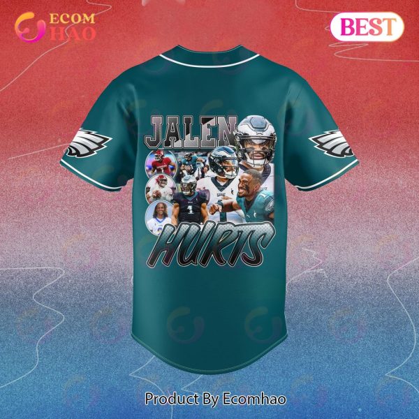 NFL Philadelphia Eagles Jalen Hurts Baseball Jersey