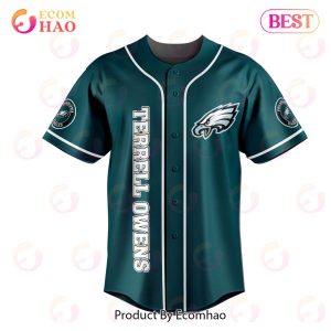 NFL Philadelphia Eagles Terrell Owens Baseball Jersey