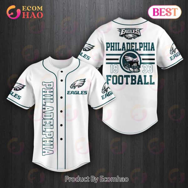 NFL Philadelphia Eagles White Farewell Baseball Jersey
