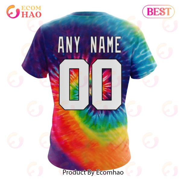 Colorado Avalanche Specialized Grateful Dead Tie Dye 3D Hoodie