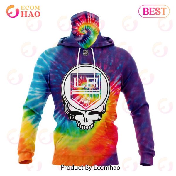 Los Angeles Kings Specialized Grateful Dead Tie Dye 3D Hoodie