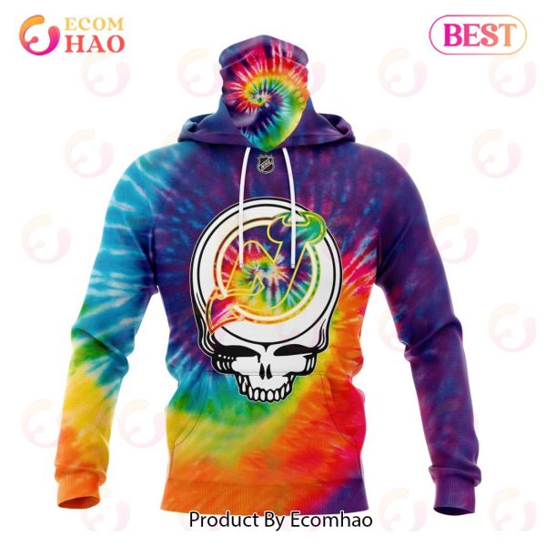 New Jersey Devils Hoodie 3D Grateful Dead Tie Dye Custom Jersey Devils Gift  - Personalized Gifts: Family, Sports, Occasions, Trending