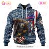 NFL Carolina Panthers Honor US Navy Veterans 3D Hoodie