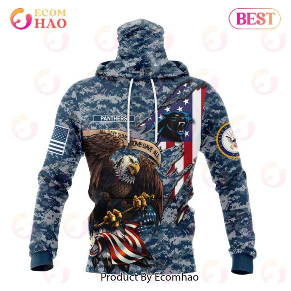 NFL Carolina Panthers Honor US Navy Veterans 3D Hoodie