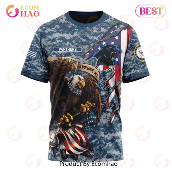 NFL Carolina Panthers Honor US Navy Veterans 3D Hoodie