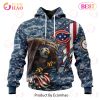 NFL Carolina Panthers Honor US Navy Veterans 3D Hoodie