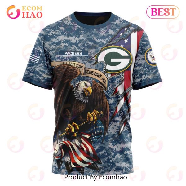 NFL Green Bay Packers Hoodie 3D Gifts For Veterans Day