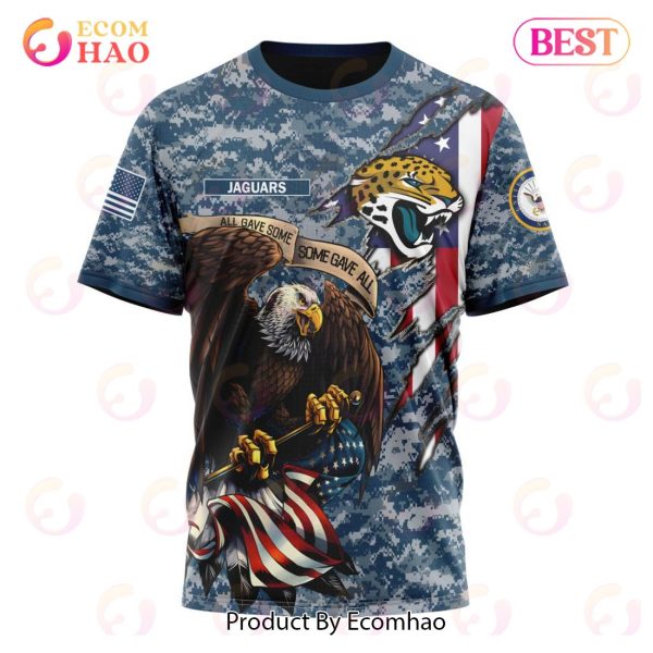 NFL Jacksonville Jaguars Honor US Navy Veterans 3D Hoodie