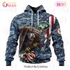NFL New York Giants Honor US Navy Veterans 3D Hoodie