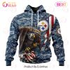 NFL Philadelphia Eagles Honor US Navy Veterans 3D Hoodie