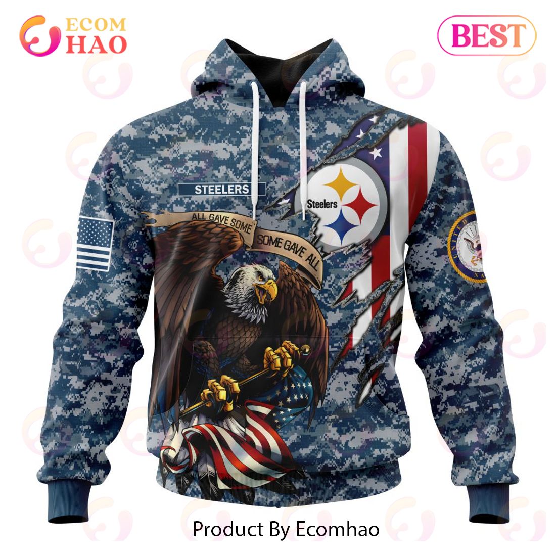 N.F.L.San Francisco 49ers Zippered Hoodie 3d Team Punisher Skull –