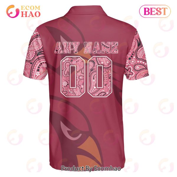 Arizona Cardinals Crucial Catch Custom Your Name & Number Breast Cancer Awareness Month 3D Hoodie