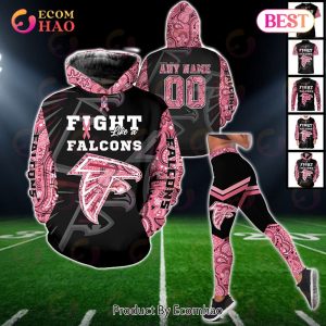 Atlanta Falcons Crucial Catch Custom Your Name & Number Breast Cancer Awareness Month 3D Hoodie