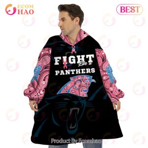 Carolina Panthers Crucial Catch Custom Your Name & Number Breast Cancer Awareness Month 3D Hoodie