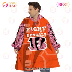 Cincinnati Bengals Crucial Catch Custom Your Name & Number Breast Cancer Awareness Month 3D Hoodie