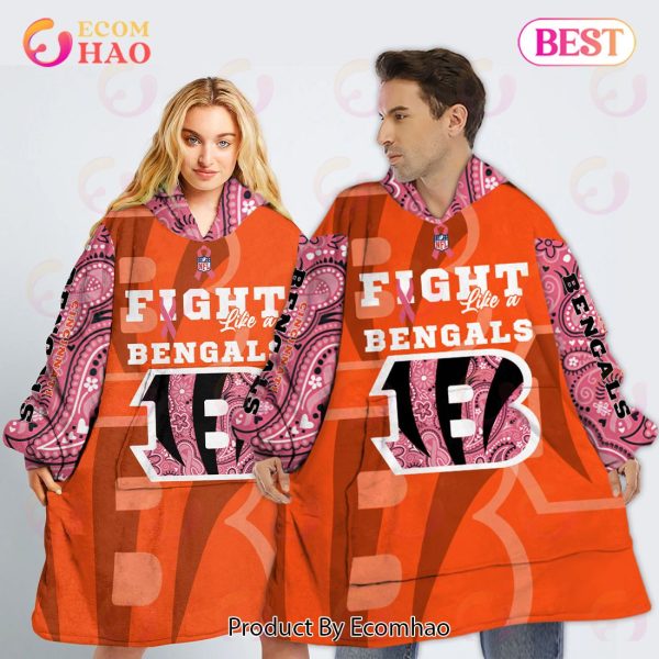 Cincinnati Bengals Crucial Catch Custom Your Name & Number Breast Cancer Awareness Month 3D Hoodie