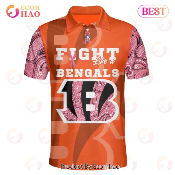 Cincinnati Bengals Crucial Catch Custom Your Name & Number Breast Cancer Awareness Month 3D Hoodie