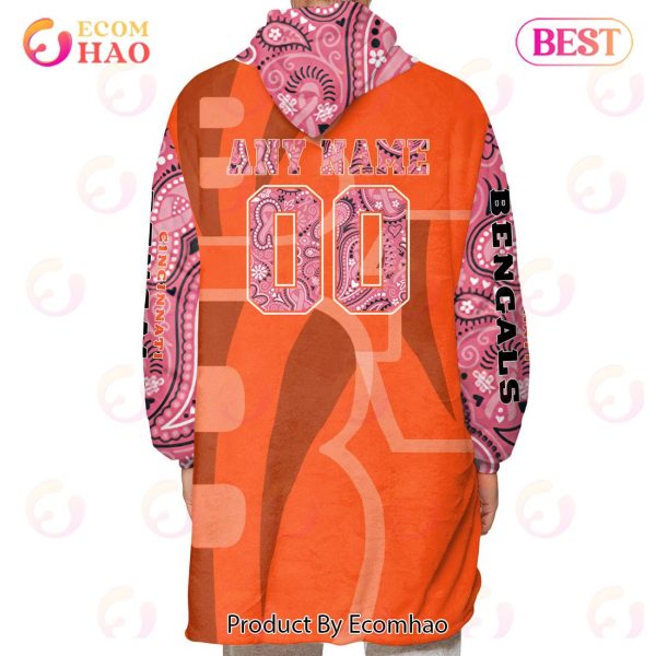Cincinnati Bengals Crucial Catch Custom Your Name & Number Breast Cancer Awareness Month 3D Hoodie