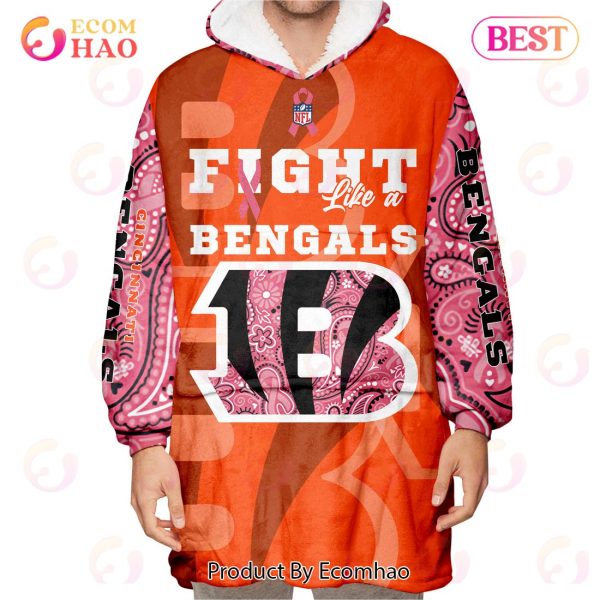 Cincinnati Bengals Crucial Catch Custom Your Name & Number Breast Cancer Awareness Month 3D Hoodie