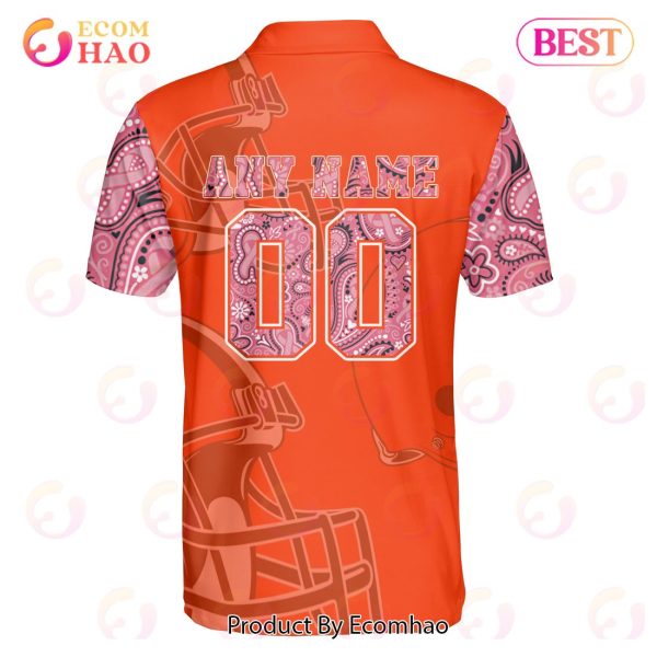 Cleveland Browns Crucial Catch Custom Your Name & Number Breast Cancer Awareness Month 3D Hoodie