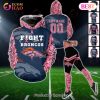 Detroit Lions Crucial Catch Custom Your Name & Number Breast Cancer Awareness Month 3D Hoodie