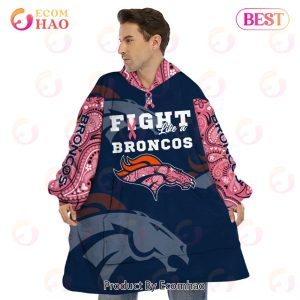 Denver Broncos Crucial Catch Custom Your Name & Number Breast Cancer Awareness Month 3D Hoodie