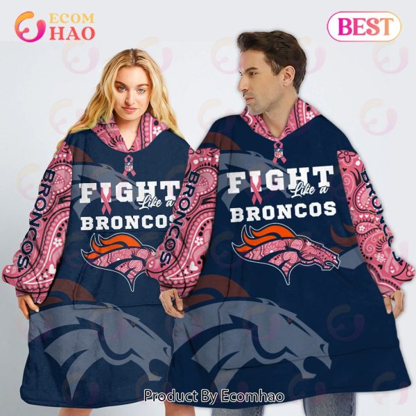 Denver Broncos Crucial Catch Custom Your Name & Number Breast Cancer Awareness Month 3D Hoodie