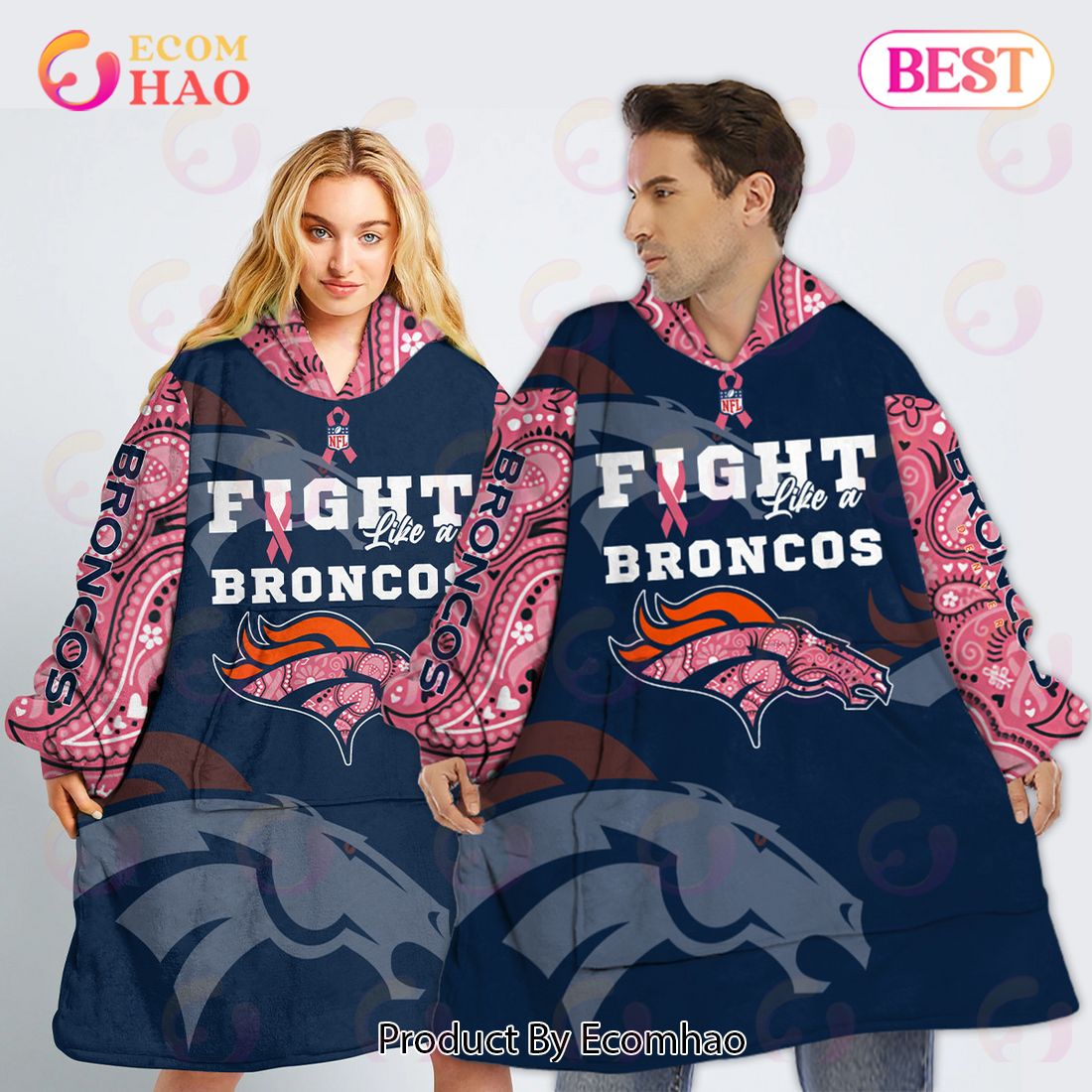 Denver Broncos Intercept Cancer NFL Personalized 3D Hoodie, Shirt - LIMITED  EDITION