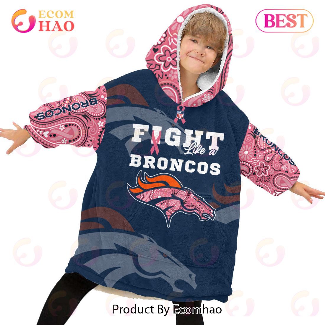 Denver Broncos Intercept Cancer NFL Personalized 3D Hoodie, Shirt - LIMITED  EDITION