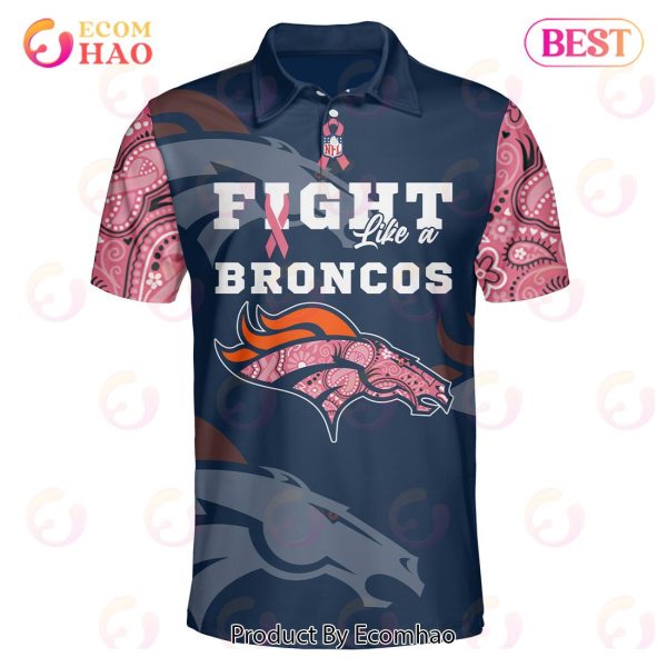 Denver Broncos Crucial Catch Custom Your Name & Number Breast Cancer Awareness Month 3D Hoodie