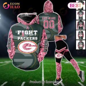 Green Bay Packers Crucial Catch Custom Your Name & Number Breast Cancer Awareness Month 3D Hoodie