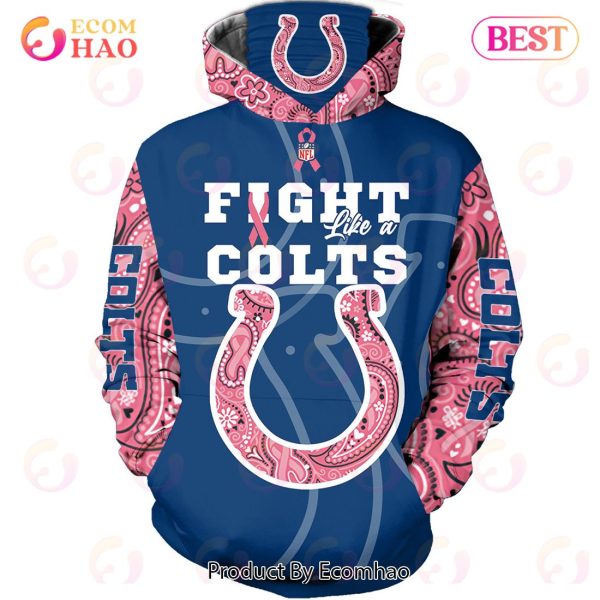 Indianapolis Colts Crucial Catch Custom Your Name & Number Breast Cancer  Awareness Month 3D Hoodie - Ecomhao Store